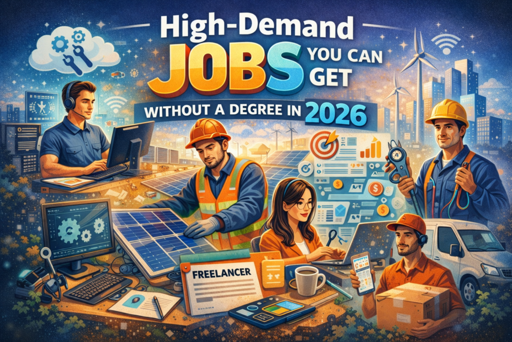 High-Demand Jobs You Can Get Without a Degree in 2026
