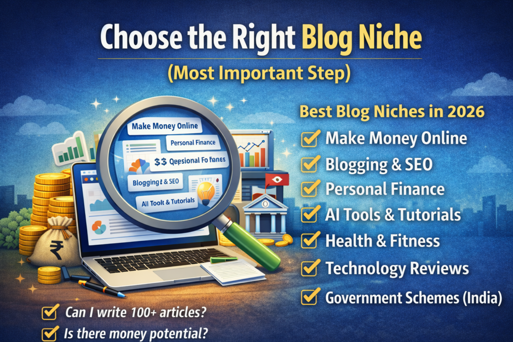 Choose the Right Blog Niche (Most Important Step)